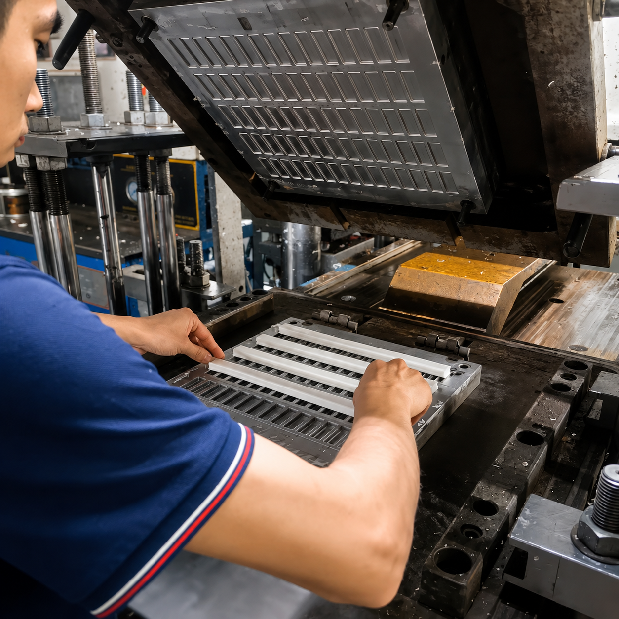 Silicone compression molding capability