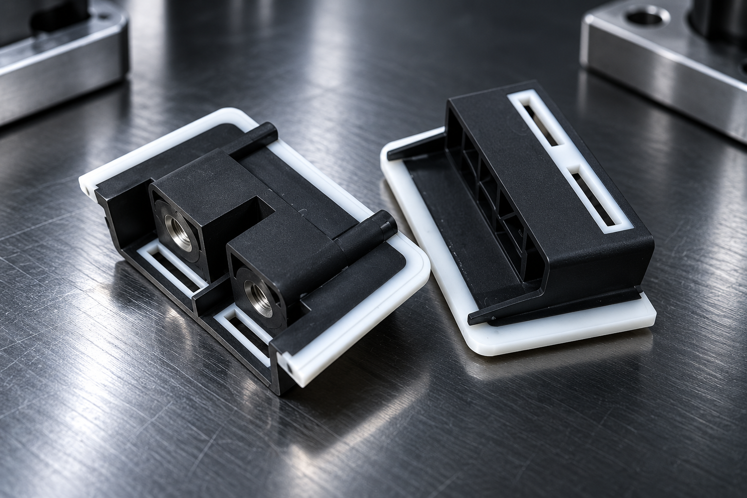 Automotive connector housing with integrated silicone seal